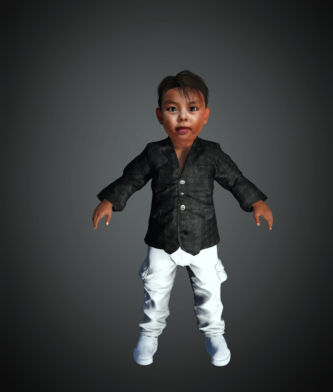 ICLONE MODEL AND FBX ASIAN LITTLE BOY