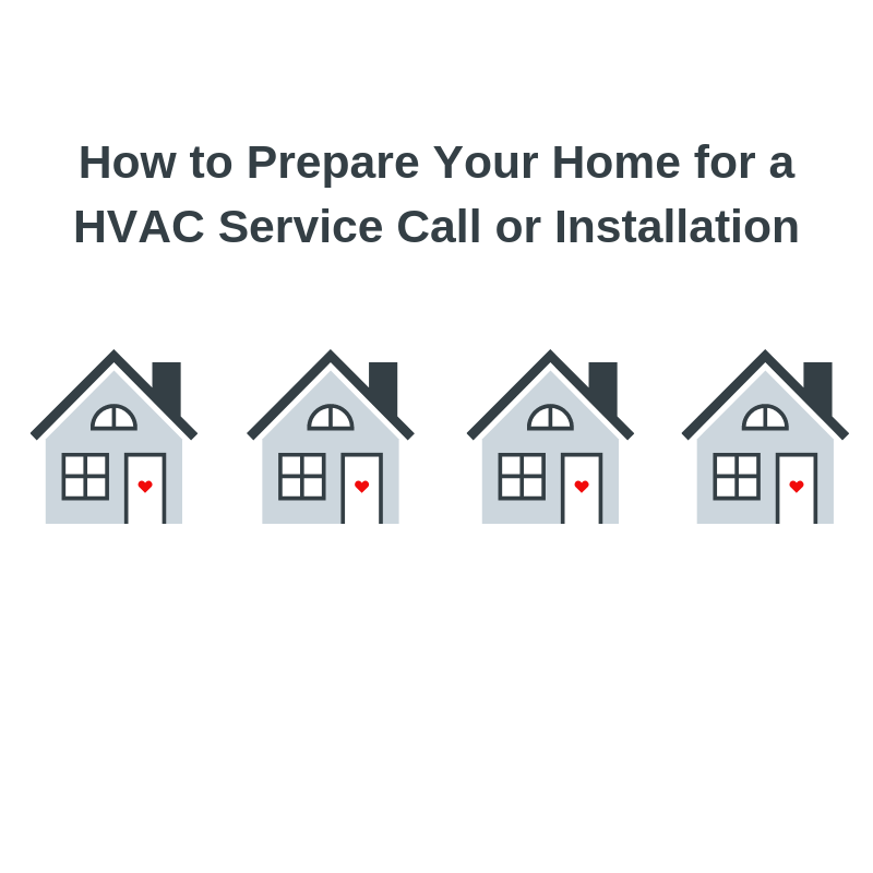 HOW TO PREPARE YOUR HOME FOR A HVAC SERVICE CALL OR INSTALLATION