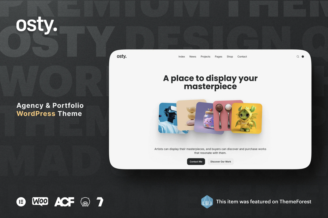Osty – Creative Agency and Portfolio Theme