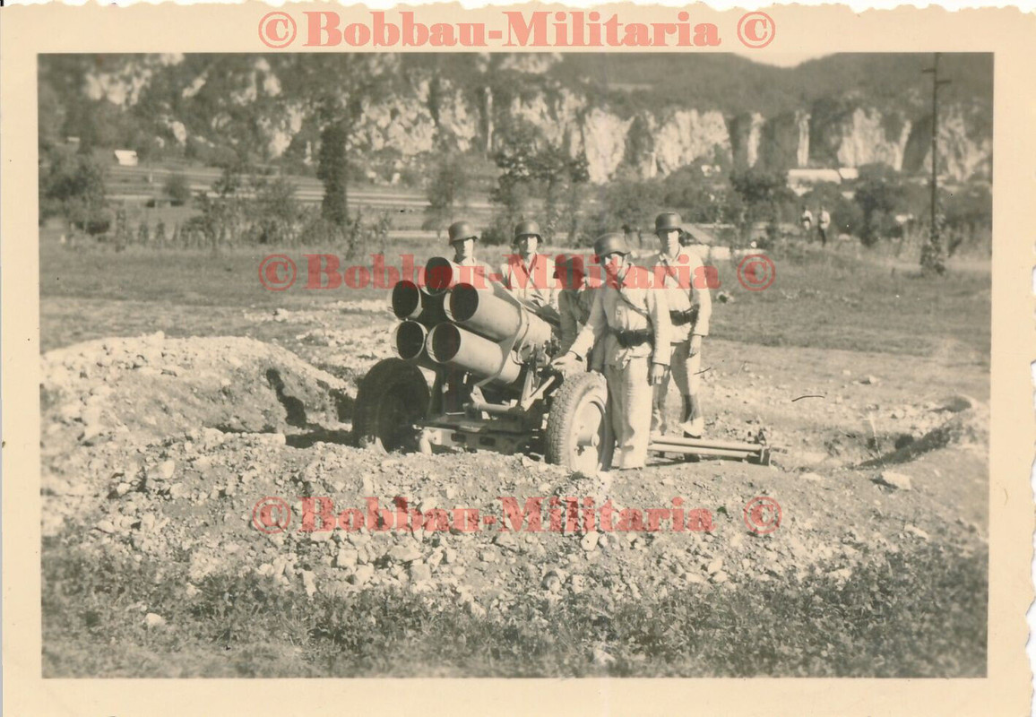 Gebirgsjäger 1944 Villach Grenze Italien 30cm Nebelwerfer 42 Raketenwerfer1