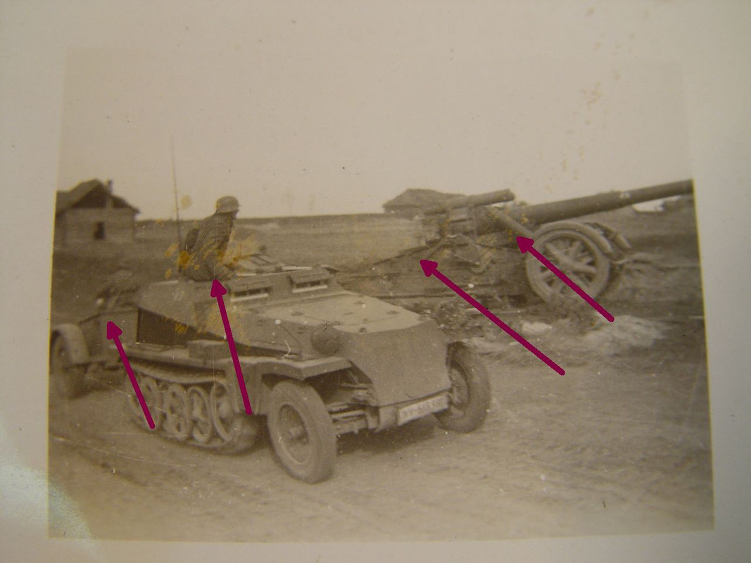 Foto, Sd.Kfz. 250-6, Schützenpanzerwagen Mun-Sch