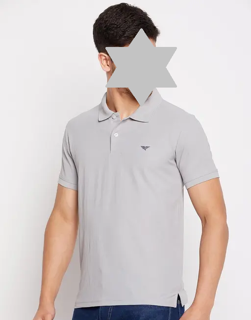 RISS Men's Cotton Half Sleeves Solid Polo T-shirt Color 4 (R306)