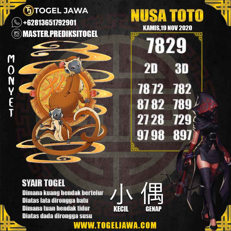 Prediksi NusaToto Tanggal 2020-11-19