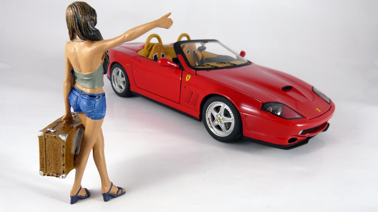 1:18 Hot Wheels Elite Ferrari 550 Barchetta Pininfarina Spider