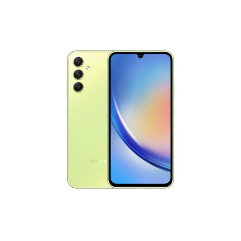 <p>Con Galaxy A24 disfruta su impresionante pantalla que ha sido optimizada para que tengas la mejor experiencia de visualización. Su display cuenta con 6.5" FHD+ Super amoled, una pantalla mucho más brillante, con colores vivos y una función que cuida de tus ojos. Las fotos y los videos en este Smartphone te van a sorprender, gracias a su estabilizador digital optimizado y con su potente batería puedes contar con la tranquilidad de 2 días de autonomía o más. Su carga rápida de 25 W te ofrece mayor velocidad.</p><p><b>CARACTERÍSTICAS DESTACADAS</b></p><p>•	Diseño impecable con bordes suaves que resaltan su diseño.</p><p>•	Alta resolución en la cámara principal con 50 MP.</p><p>•	Batería de 5000 mAh de larga duración</p><p><b>ESPECIFICACIONES</b></p><p>•	Imagen y Pantalla</p><p>•	Tipo de Pantalla: Super AMOLED </p><p>•	Resolución Pantalla: 1080 x 2340 (FHD+) </p><p>•	Tamaño Pantalla: 6.6 Pulgadas</p><p>Características Técnicas</p><p>•	Capacidad: 5000 mAh</p><p>•	Resistencia al Agua: No Resistente al Agua</p>