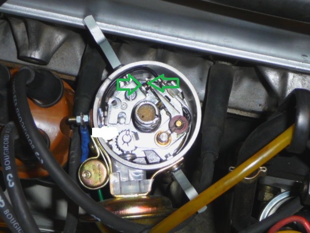 réglage   de la demie lune crantée