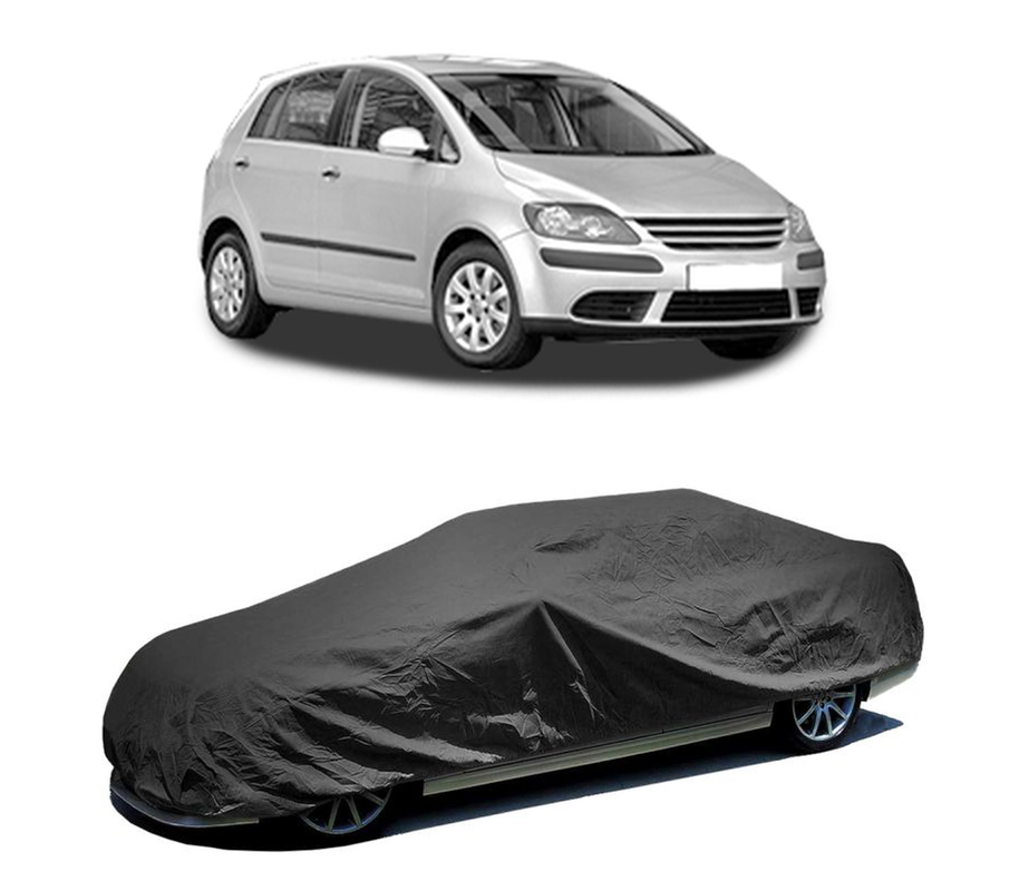 Husa tip prelata auto pentru Volkswagen Golf PLUS V (5M1, 521) 2004 - 2013,culoare negru, material textil impermeabil, rezistanta la intemperii praf UV, CARPASSION Husa Protectie