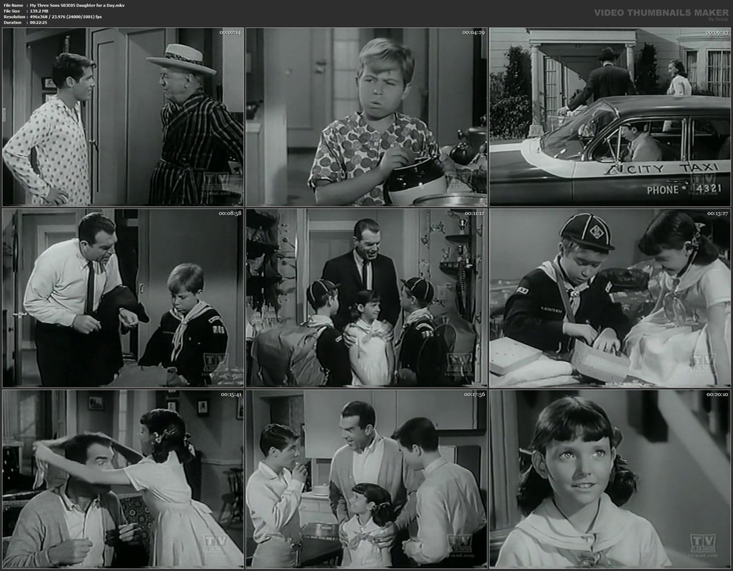 My Three Sons S03E05 Daughter for a Day.mkv