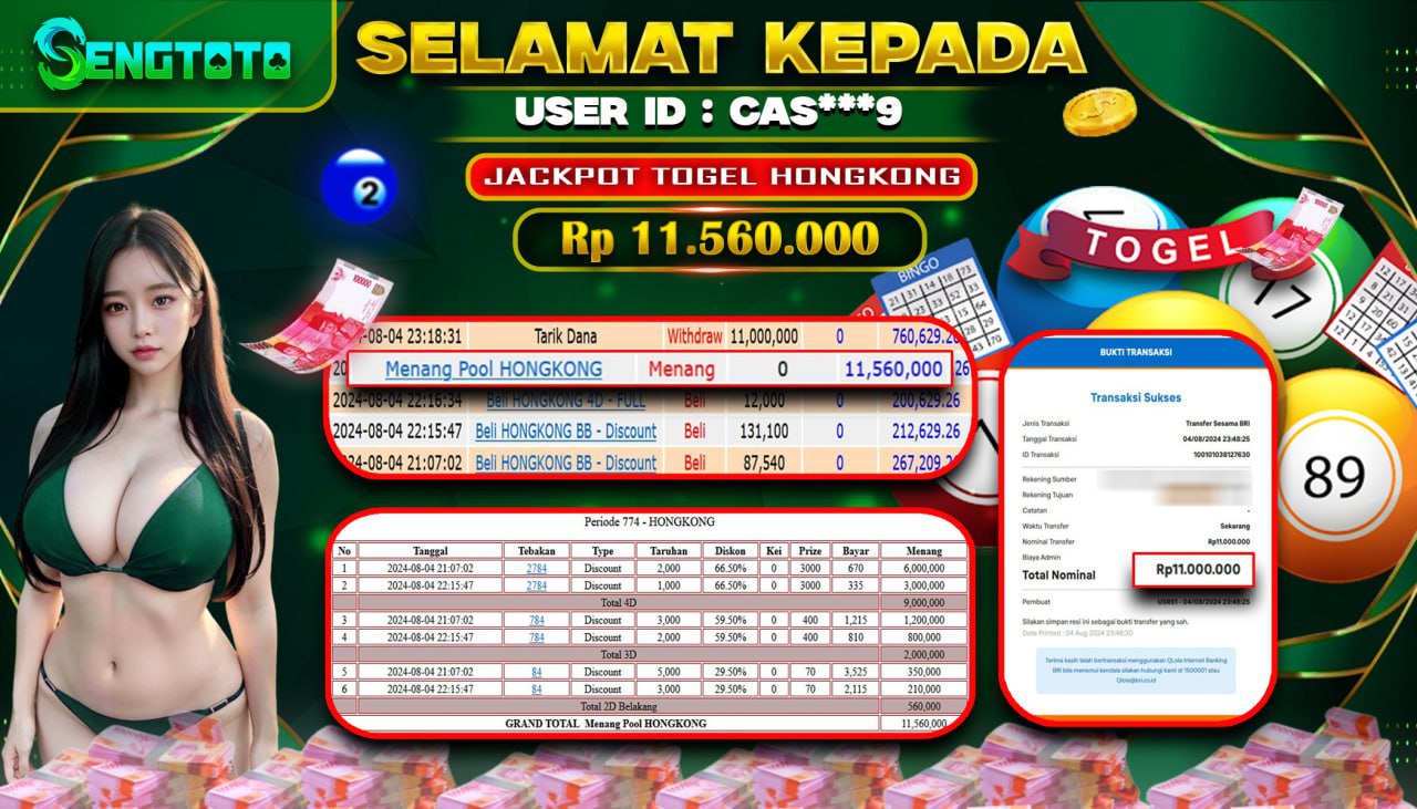 BUKTI PEMBAYARAN TOGEL HONGKONG