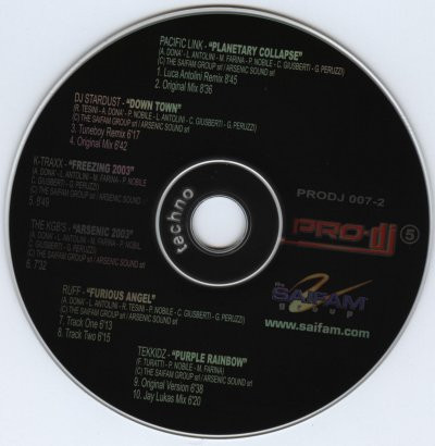 01/04/2023 - Various – Pro-DJ Techno 5 (CD, Compilation)(Pro DJ – PRODJ 007-2)   2003 R-337169-1107525225