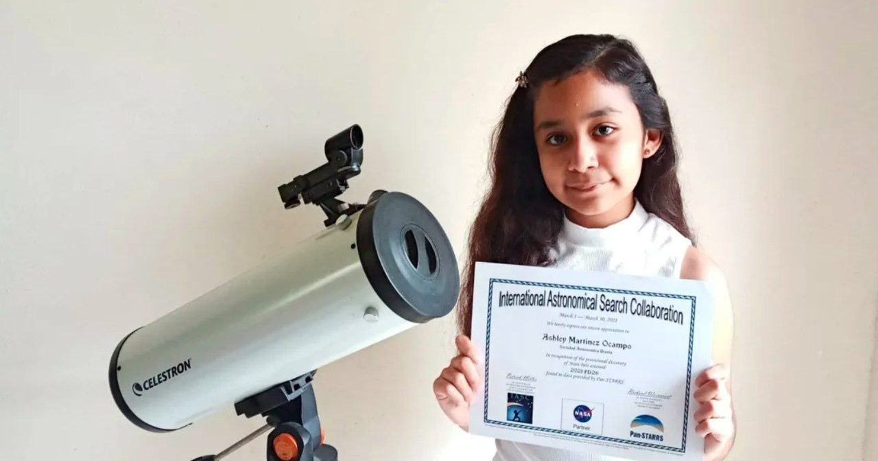 Niña mexicana de 11 años descubre asteroide y podrá nombrarlo