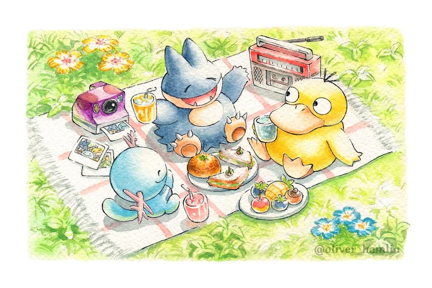 psyduck-wooper-and-munchlax-pokemon-draw
