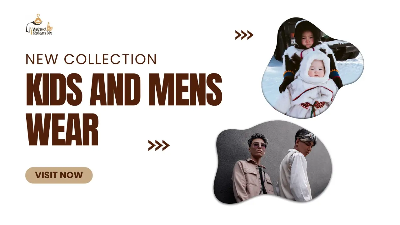 kids and mens wear poster