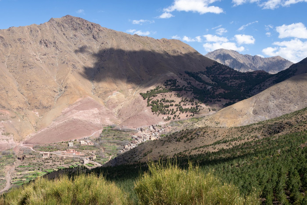 Un paysage du centre du pays : abrupt, peu accessible.