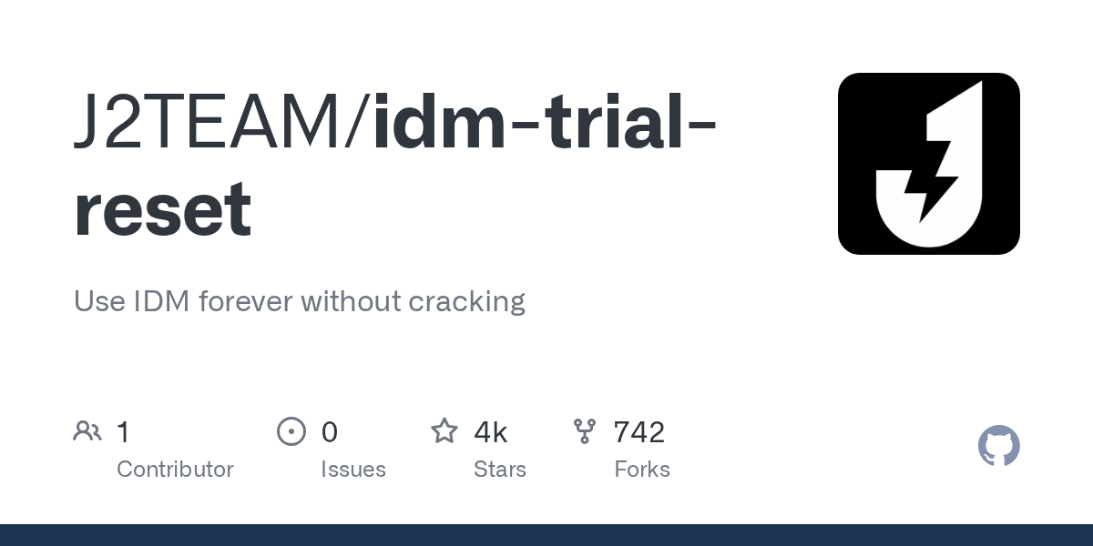IDM trial reset download 