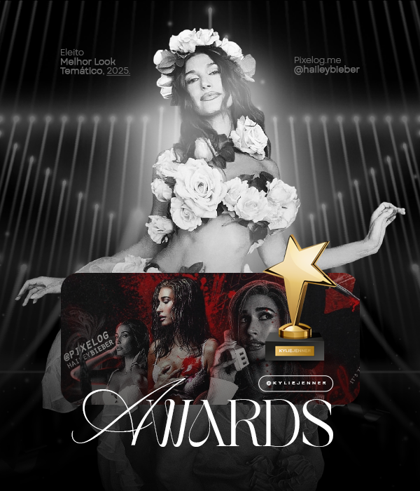 Award modelo OURO melhor look tematico haileybieber