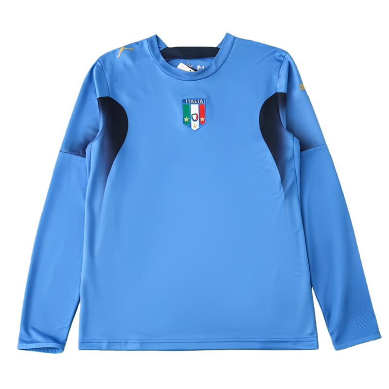 2006 season Italy home Long sleeved retro Fan version