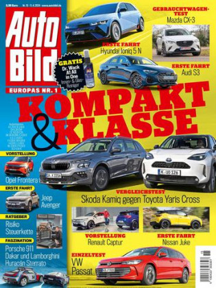 Cover: Auto Bild Magazin No 15 vom 11  April 2024