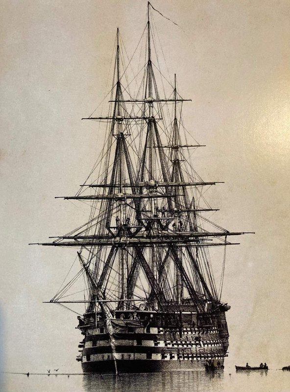 HMS Britannia в начале 1860-х