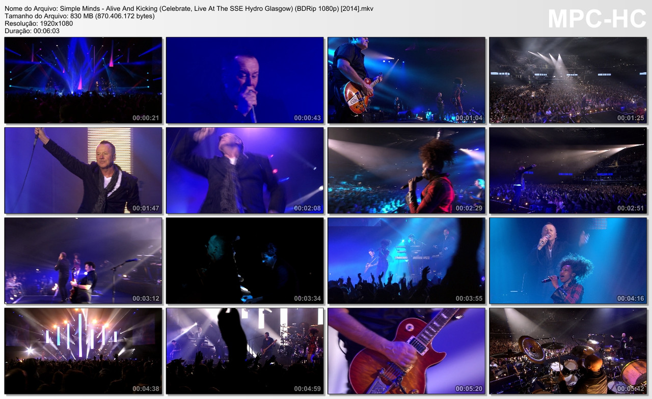Simple Minds - Alive And Kicking (Celebrate, Live At The SSE Hydro Glasgow) (BDRip 1080p) [2014]