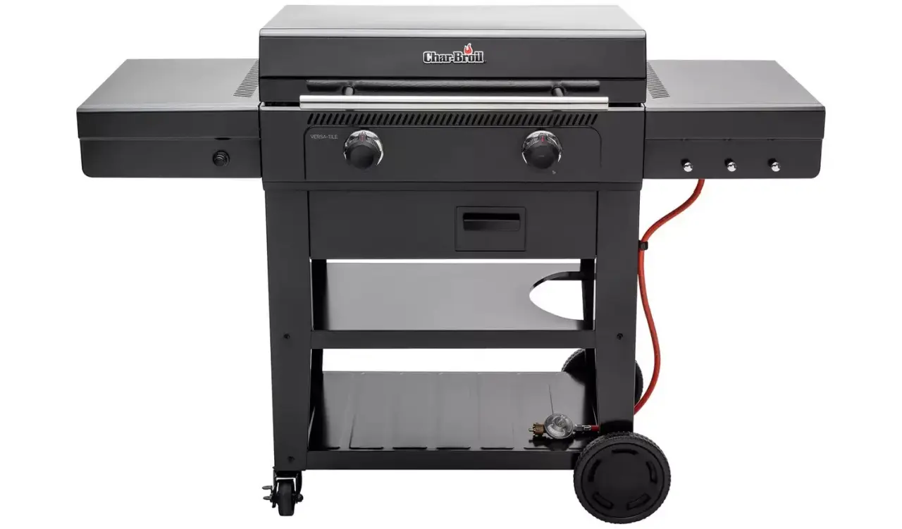 Char-Broil Versa-Tile Piastra, griglia per barbecue e forno per pizza