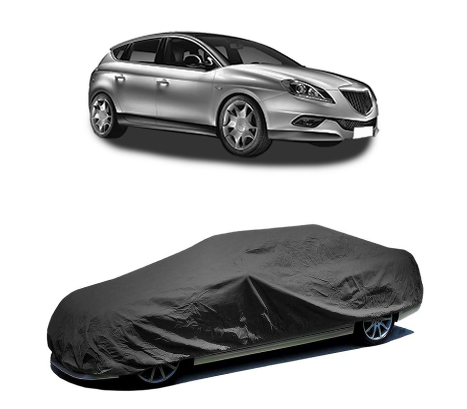 Husa tip prelata auto pentru LANCIA DELTA III (844_) 2008 - 2014,culoare negru, material textil impermeabil, rezistanta la intemperii praf UV, CARPASSION Husa Protectie