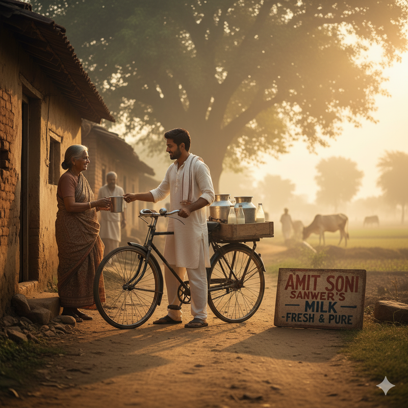 Amit Soni Sanwer milk delivery