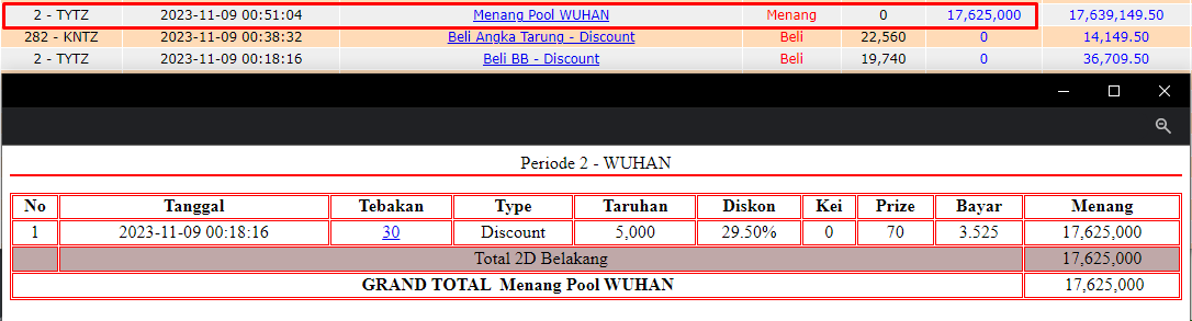 Bukti JP slot hari ini