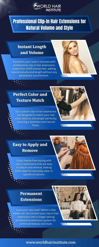 Professional Clip-In Hair Extensions for Natural Volume and Style