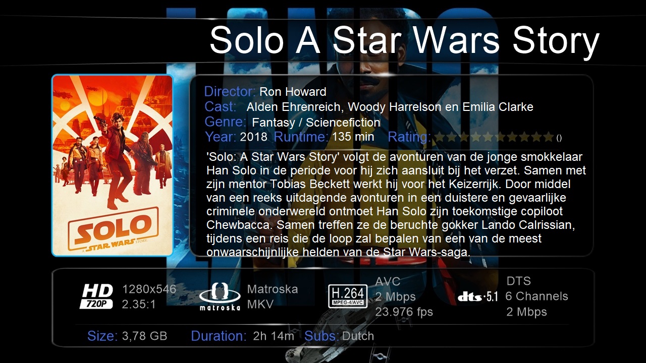 9Solo A Star Wars Story (2018) 720p DTS