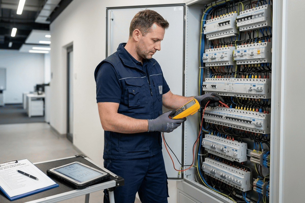 Przegląd instalacji elektrycznej w firmie - wymogi prawne i kary za brak
