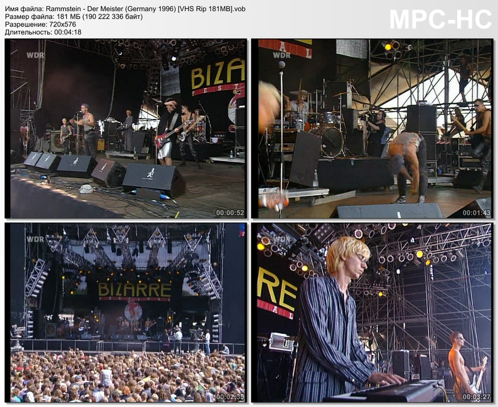 Rammstein - Der Meister (Germany 1996) [VHS Rip 181MB]