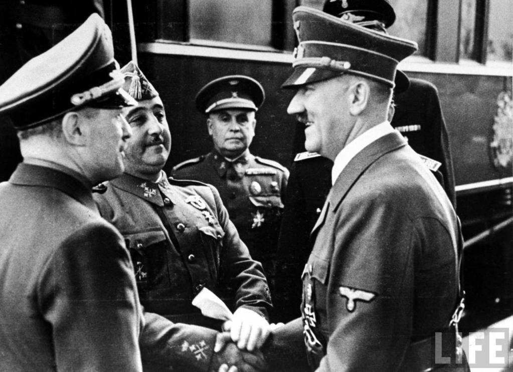 Franco se reúne con Hitler en la estación de trenes de Hendaya. La cita fue 23 de octubre de 1940