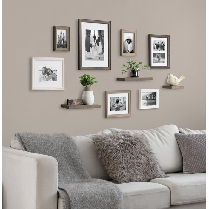 10 Piece Photo Collage Picture Frame Set Wood Decor Large Gallery Wall Family - Large Wall Picture Frame Set 10 Piece Photo Collage Picture Frame Set Wood Decor Large Gallery Wall Family - Large Wall Picture Frame Set