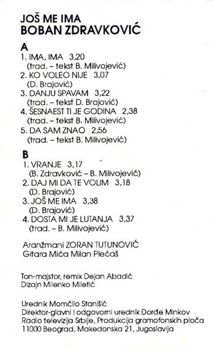 Boban Zdravkovic 1994 kz