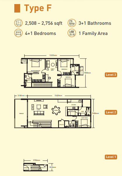 19 trees Type B floor plan in Ampang, Kuala Lumpur