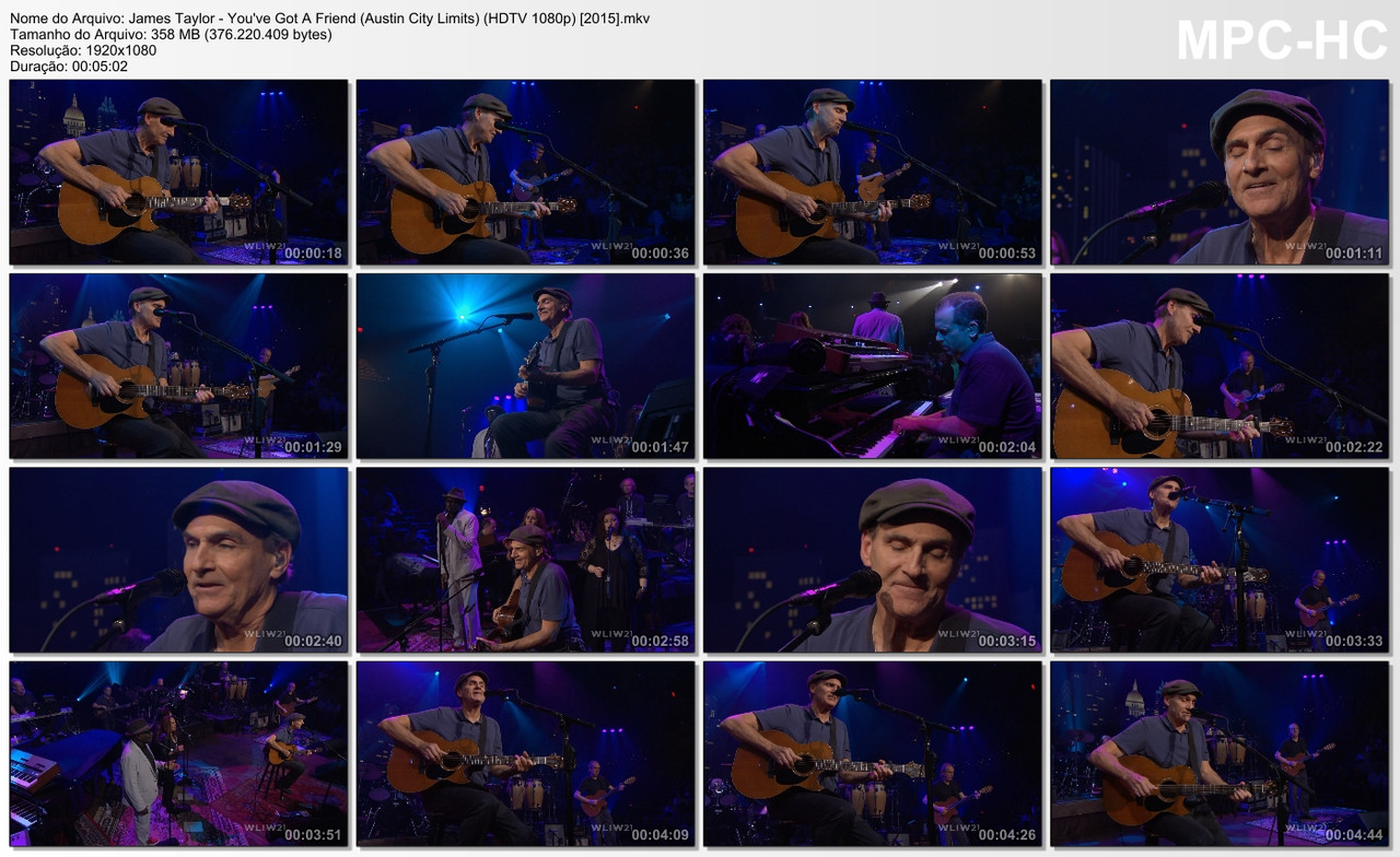 James Taylor - You've Got A Friend (Austin City Limits) (HDTV 1080p) [2015]