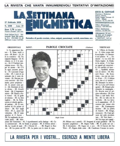 La Settimana Enigmistica N.4588 - 27 Febbraio 2020