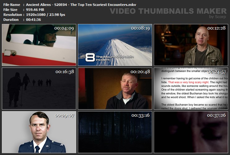 Ancient Aliens - S20E04 - The Top Ten Scariest Encounters.mkv