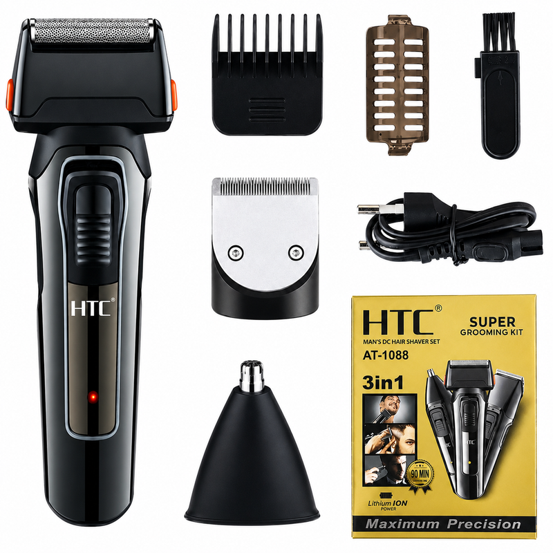 HTC AT-1088 3 In 1 Super Grooming Kit