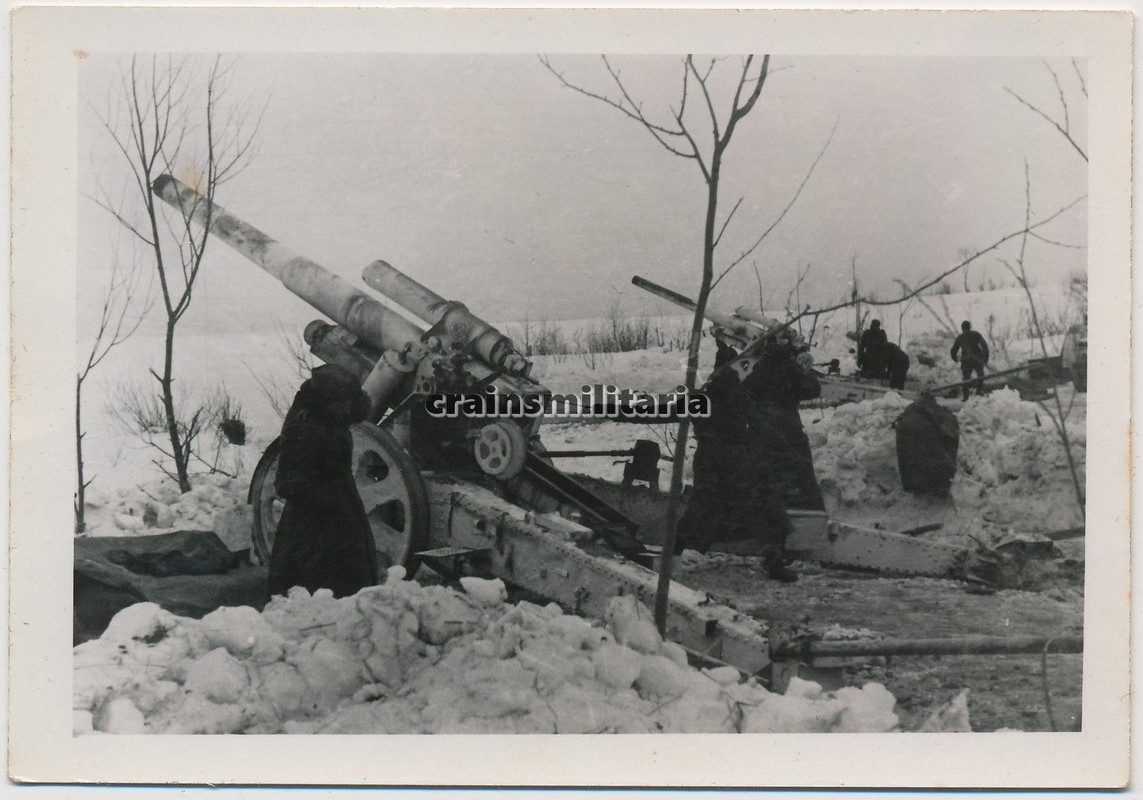 Orig. Foto Artillerie Geschütz Stellung m. Tarnung vor LENINGRAD Russland 1941