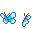 2 blue butterflies gif
