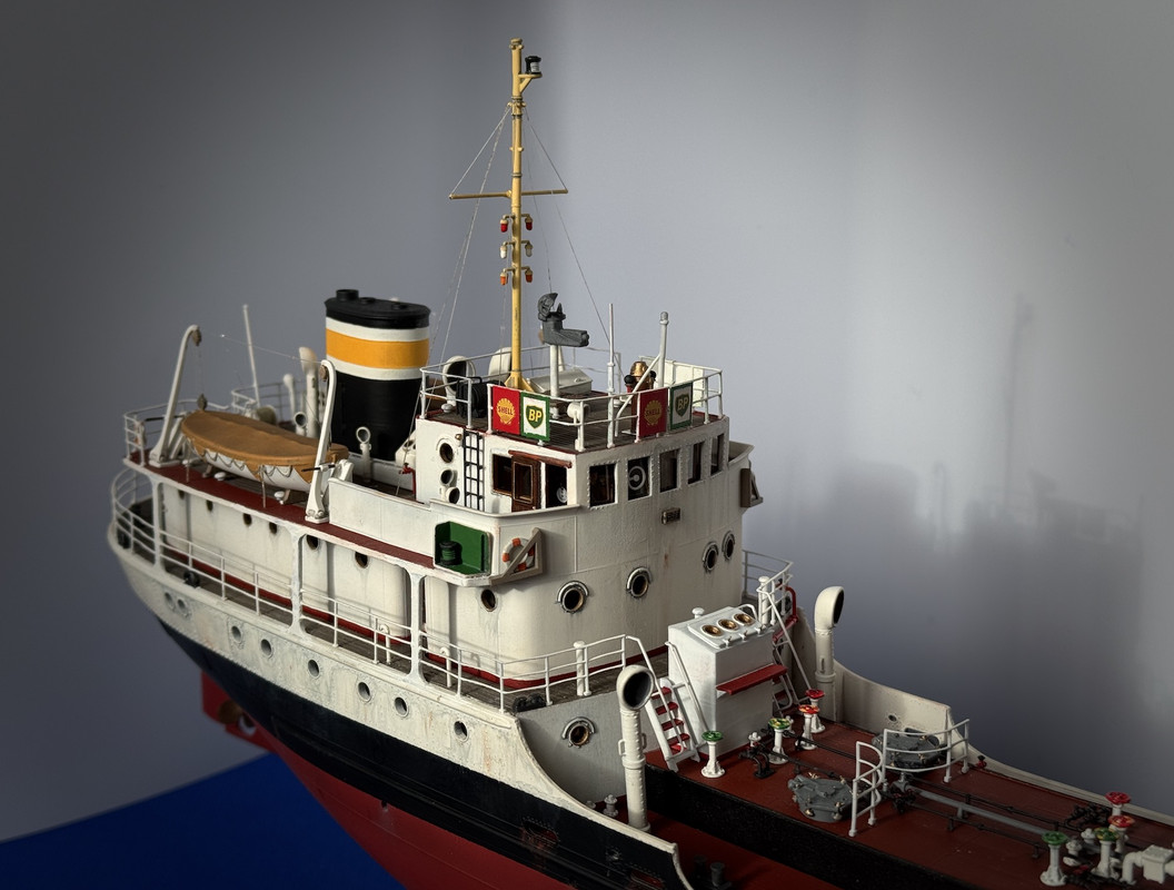 Ship model - Shell Welder - 1955 - UK Tanker Coaster - 3D Print - 1:100 22