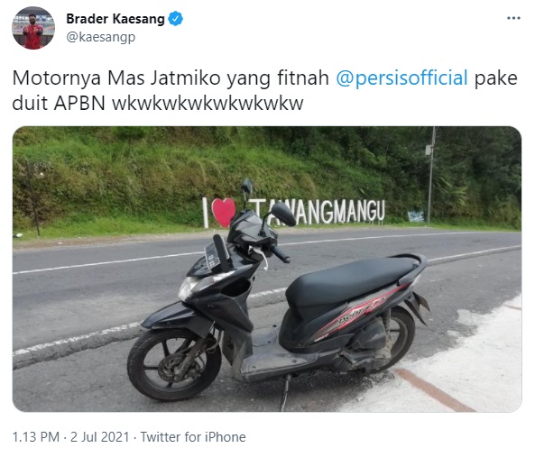 Tweet Kaesang Pangarep.