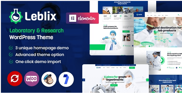 Themeforest - Leblix v1.9 - Laboratory &amp; Research WordPress Theme