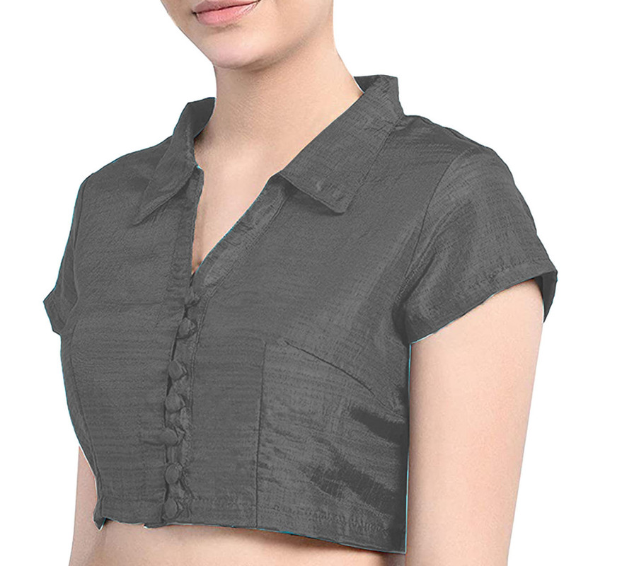 Dupion Silk Sari Blouse Suitable Bollywood Choli, Crop Top, Wedding Party Wear