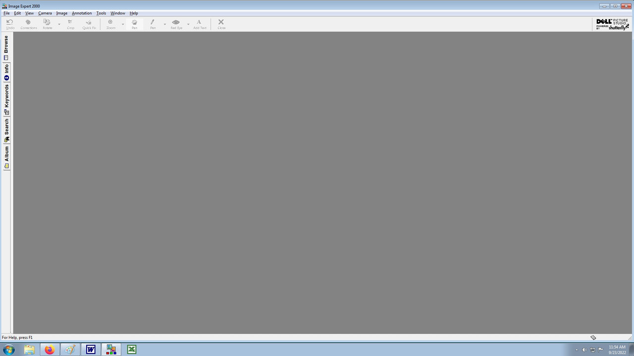 38c(image expert 2000 blankk screen)