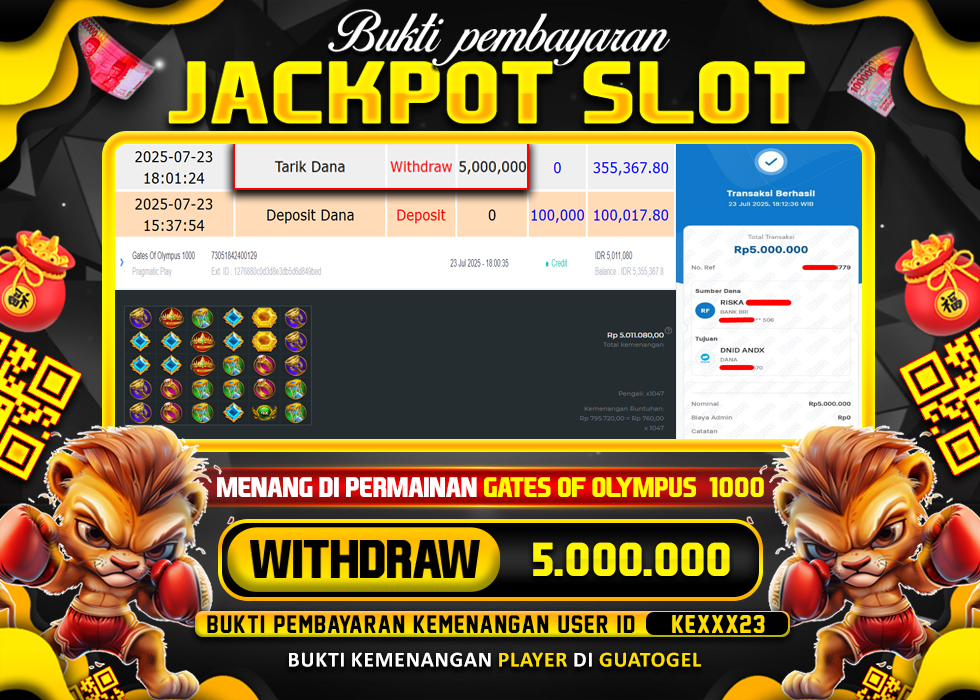 BUKTI JACKPOT LUNAS GUATOGEL