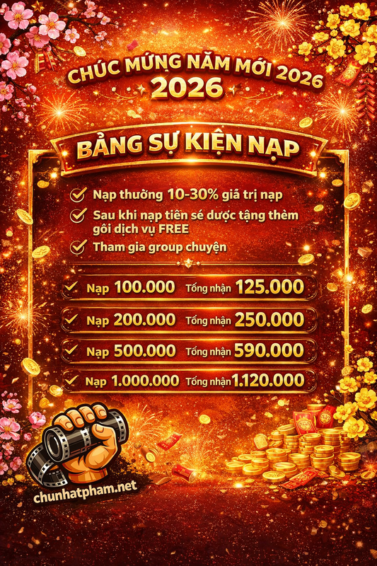 Sự kiện nạp tiền ChuNhatPham