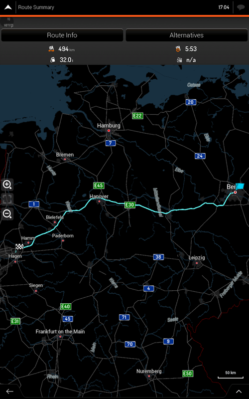 Czas Berlin Dort mapy Tom Tom